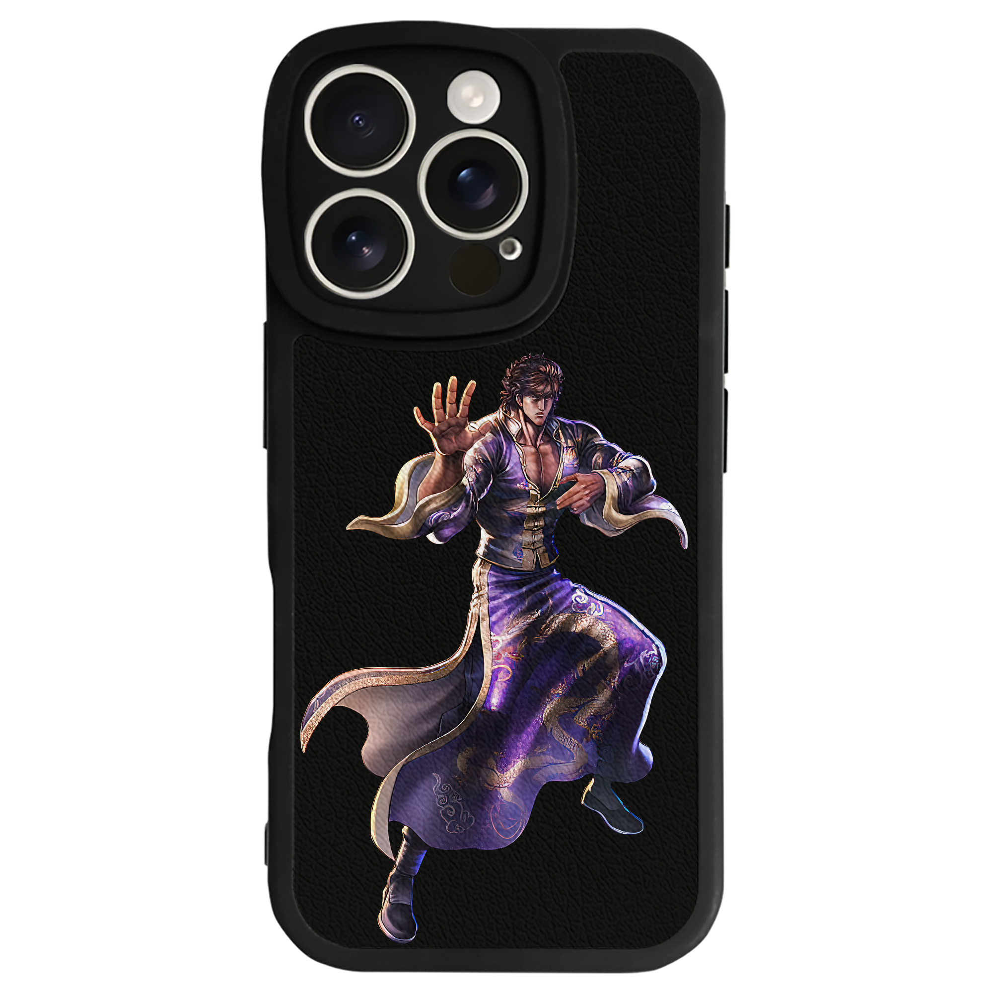（画像用） 北斗の拳 Fist of the North Star 【iPhone 16シリーズ対応】シリコンスマホケース（レザー調） 材質：シリコン